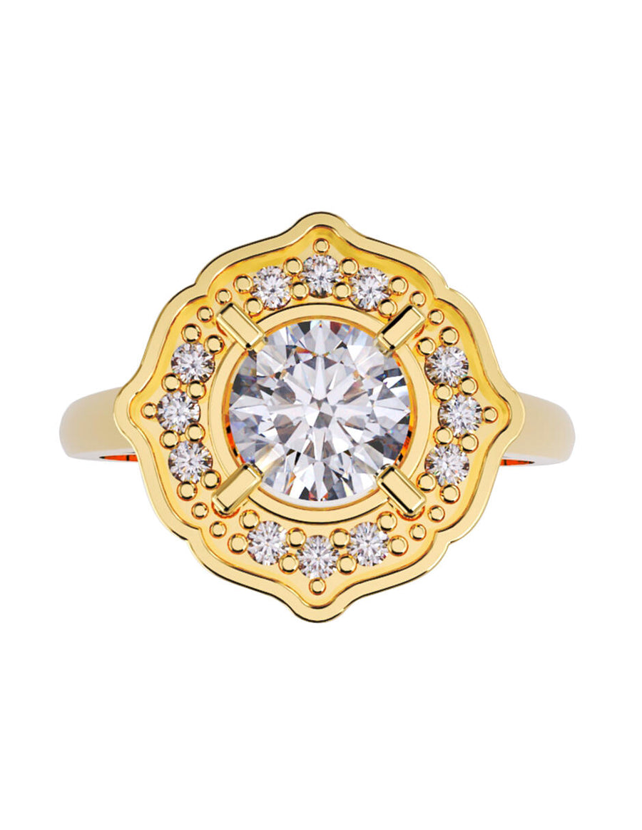 ANILLO DE ORO CON CIRCONIA