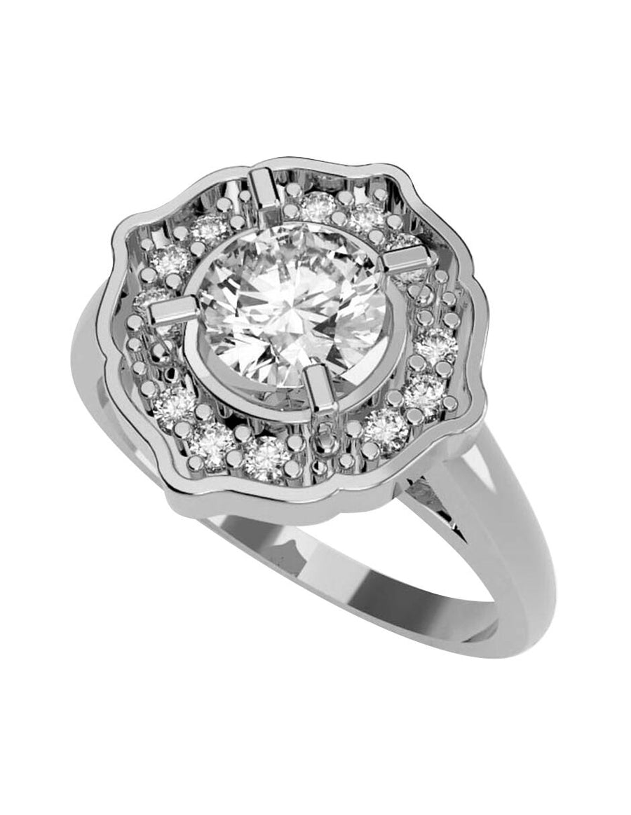 ANILLO DE ORO CON CIRCONIA