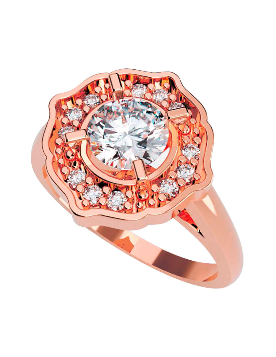 ANILLO DE ORO CON CIRCONIA