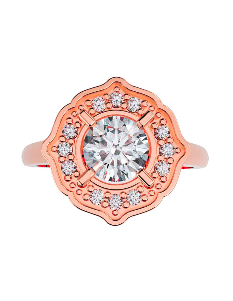 ANILLO DE ORO CON CIRCONIA