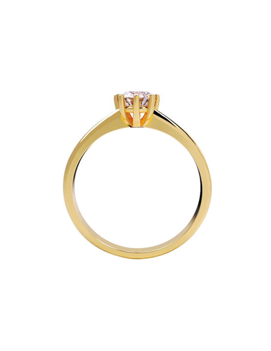 ANILLO DE ORO CON CIRCONIA