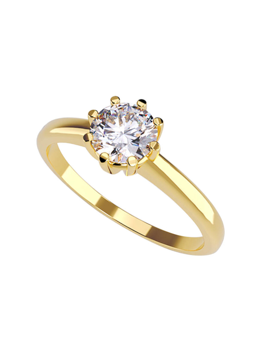 ANILLO DE ORO CON CIRCONIA