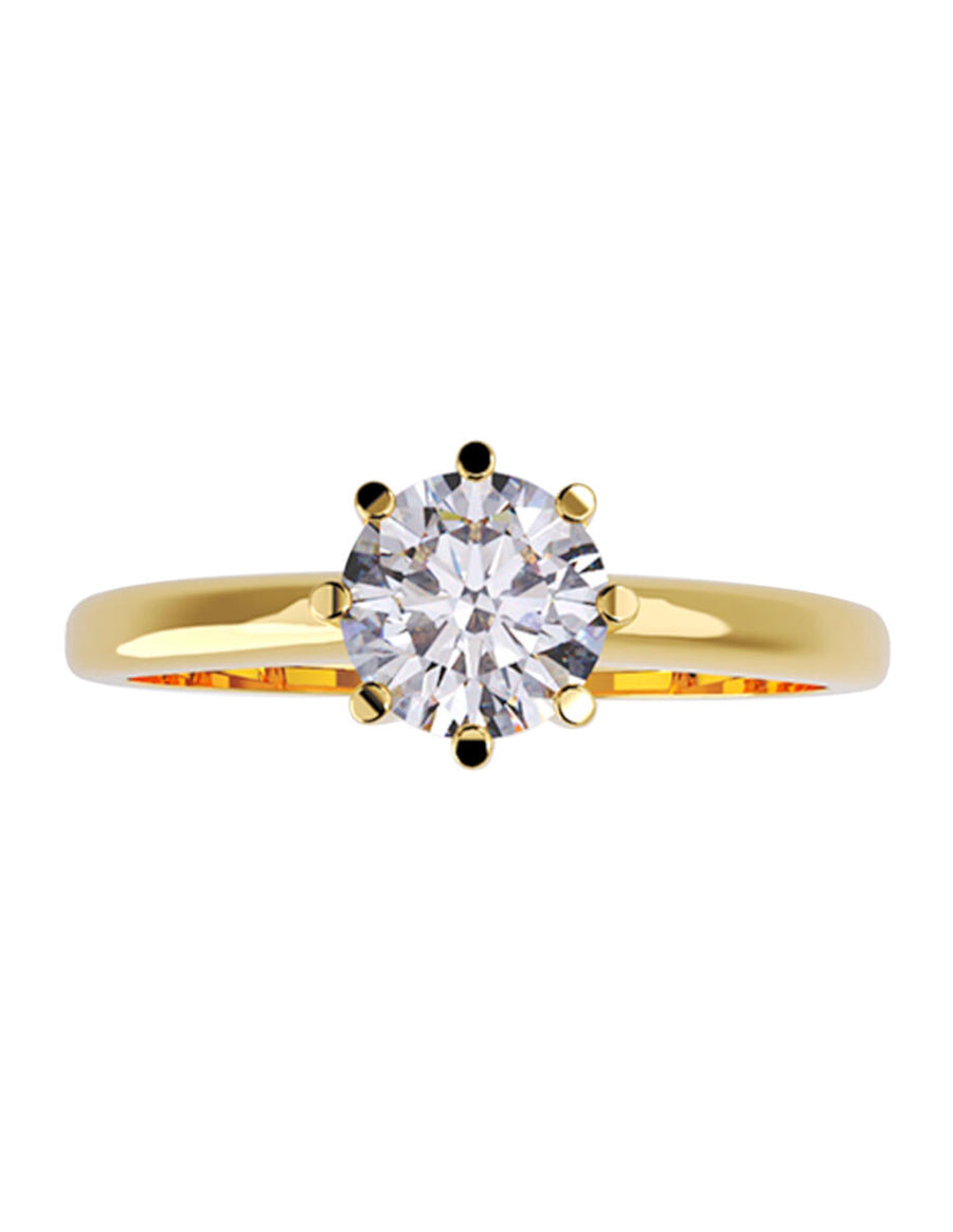 ANILLO DE ORO CON CIRCONIA