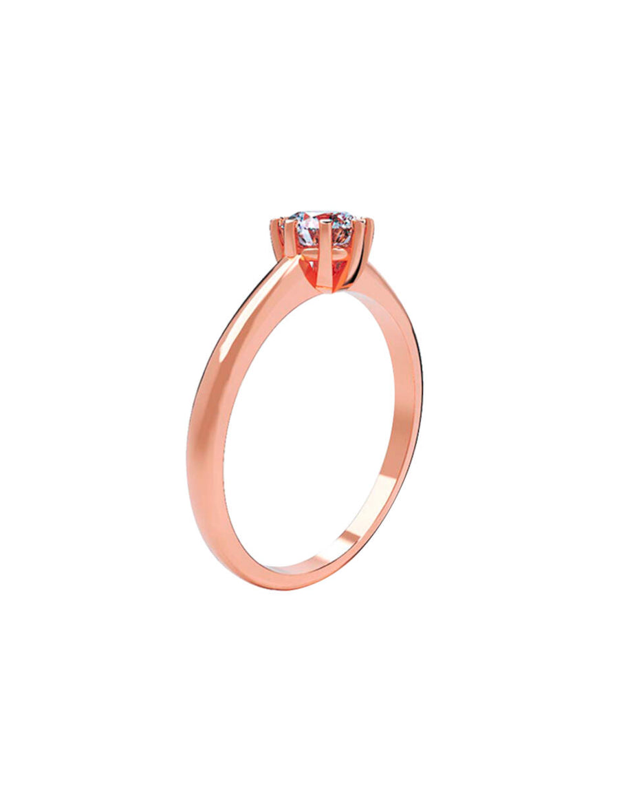 ANILLO DE ORO CON CIRCONIA