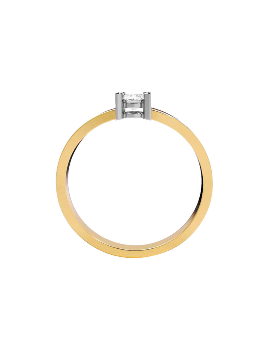ANILLO DE ORO CON CIRCONIA