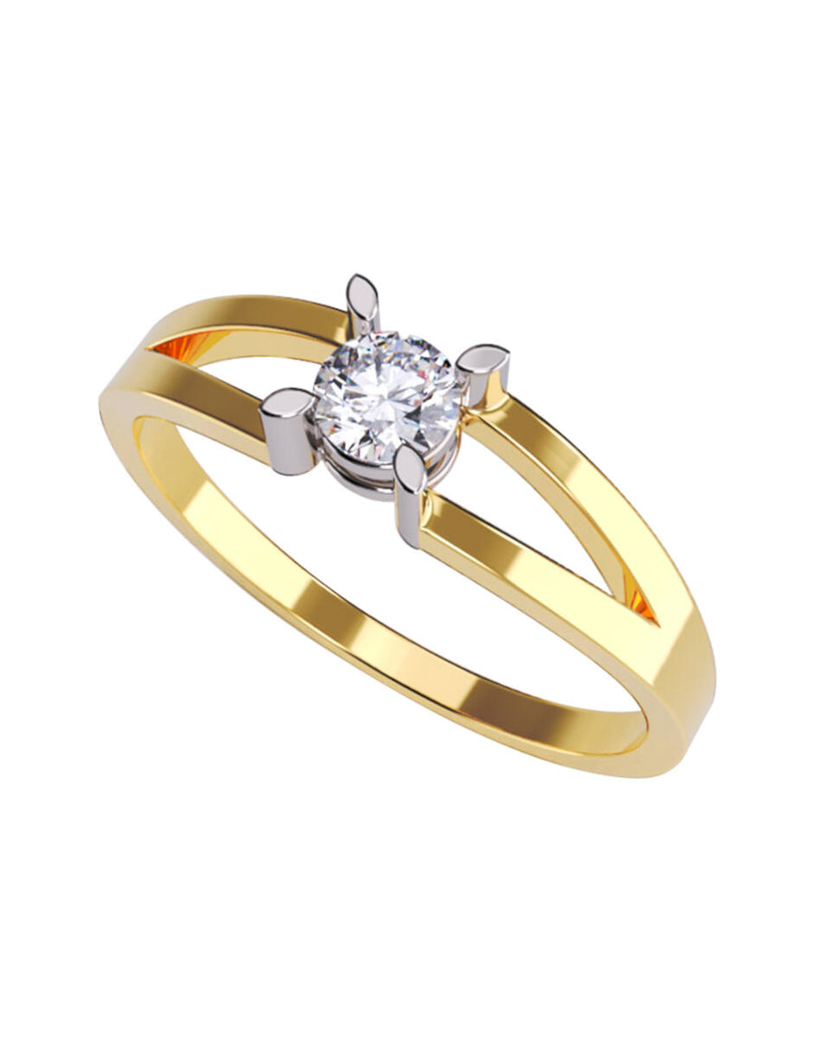 ANILLO DE ORO CON CIRCONIA