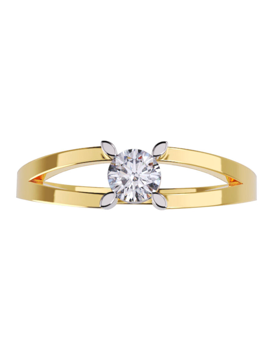 ANILLO DE ORO CON CIRCONIA