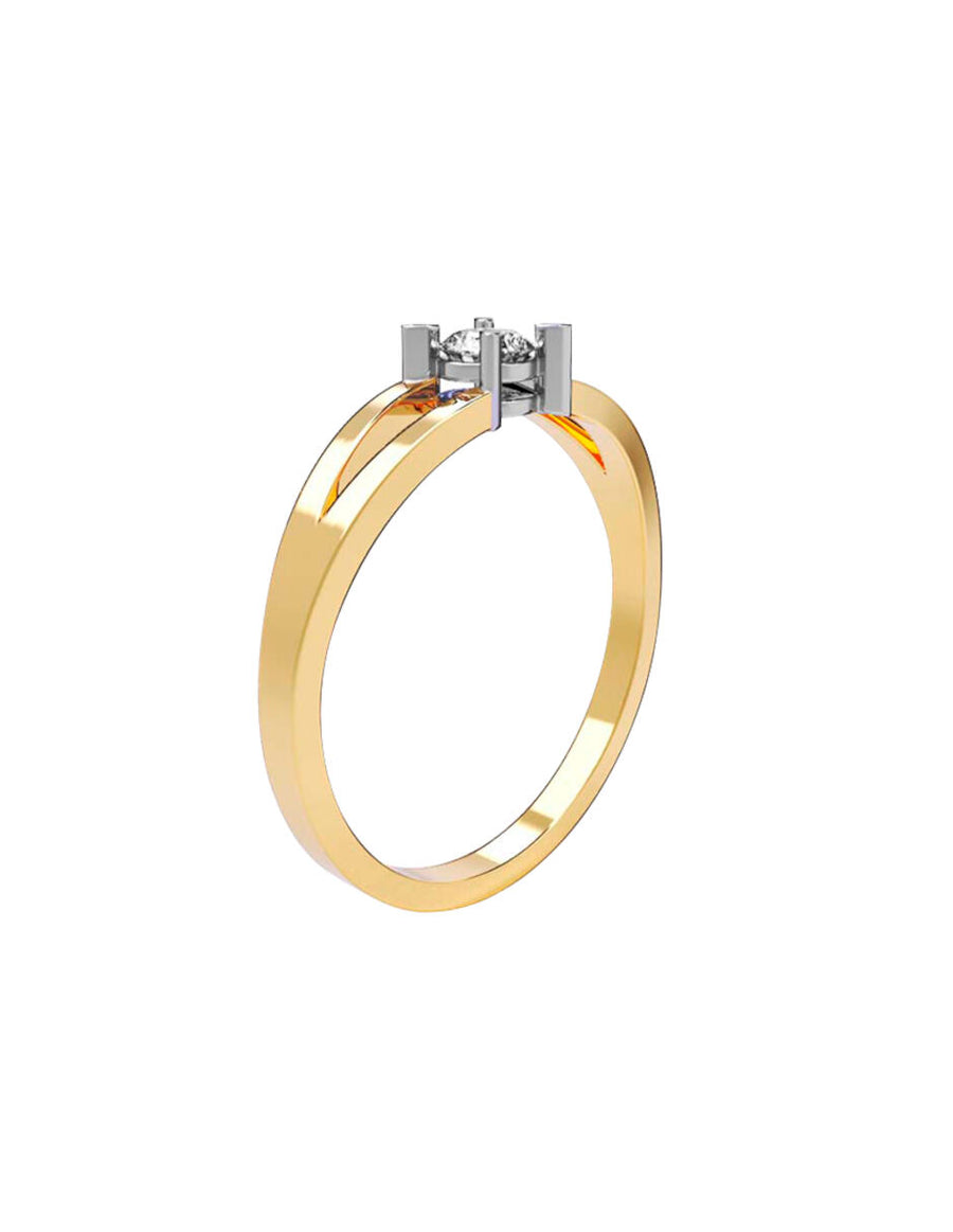 ANILLO DE ORO CON CIRCONIA