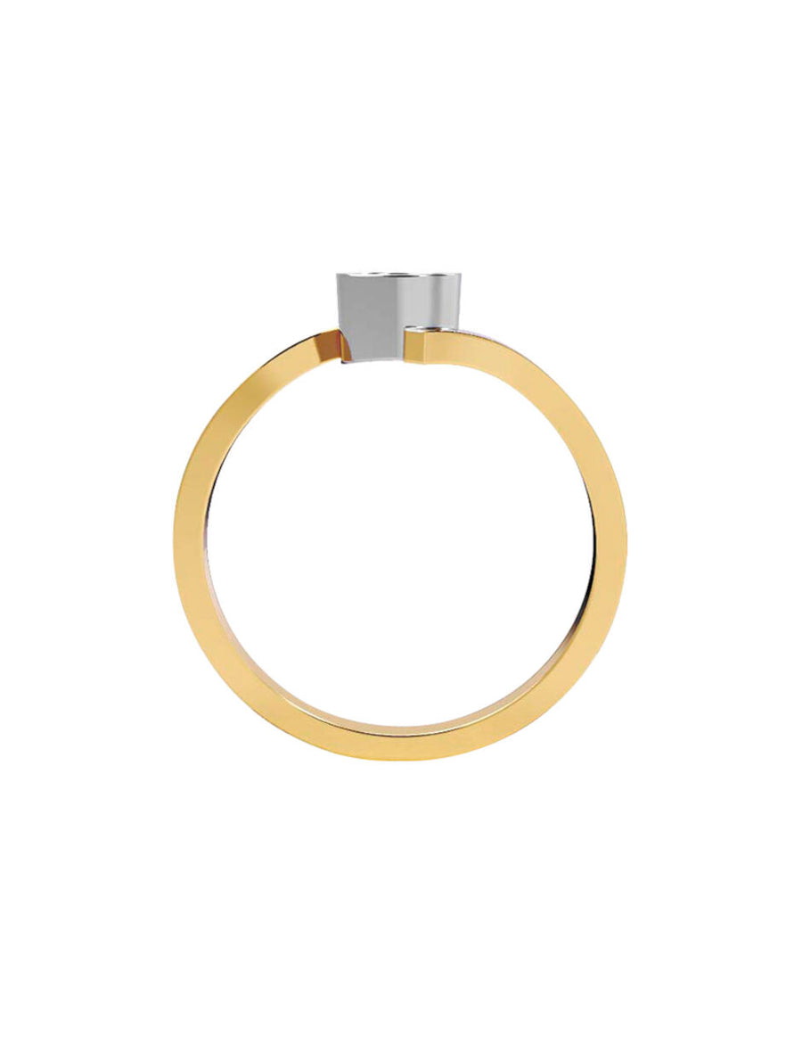 ANILLO DE ORO CON CIRCONIA