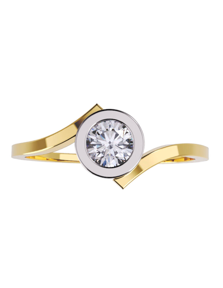 ANILLO DE ORO CON CIRCONIA