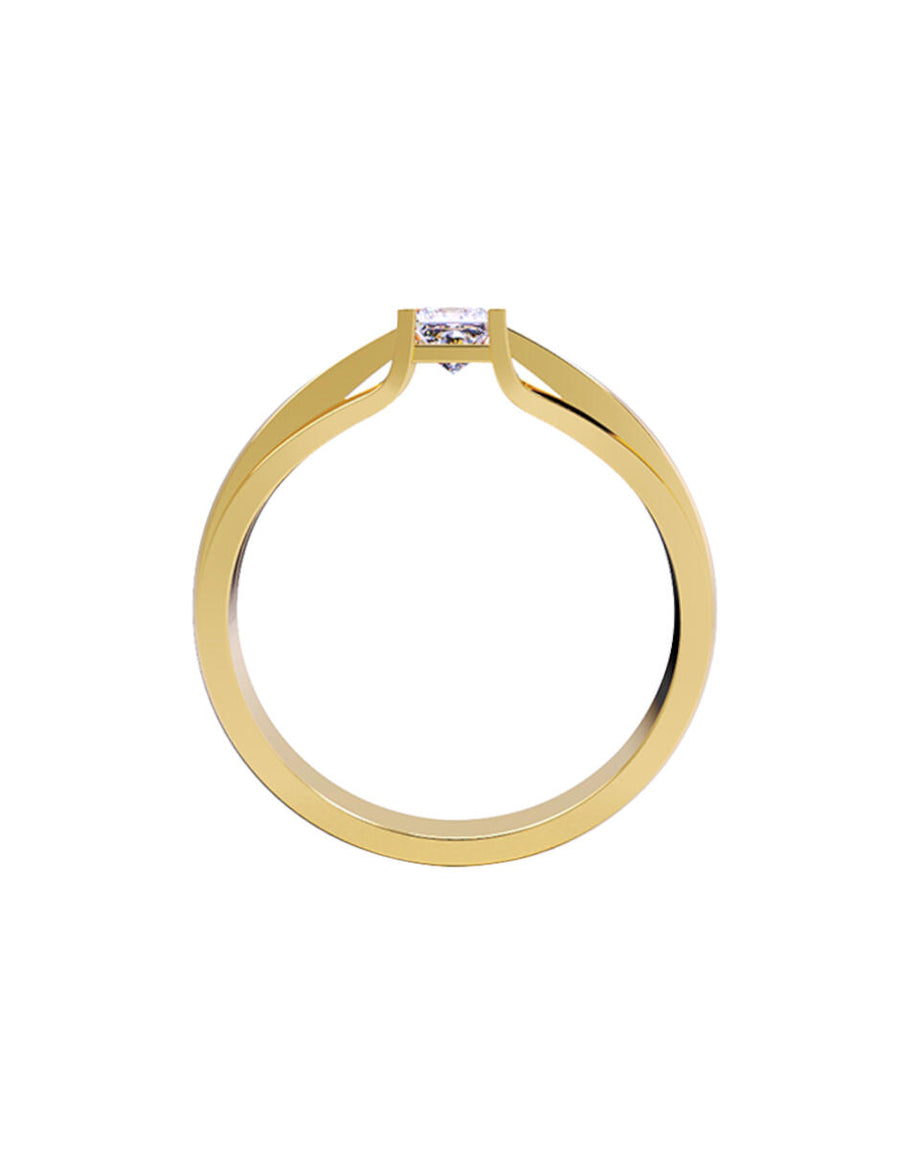 ANILLO DE ORO CON CIRCONIA