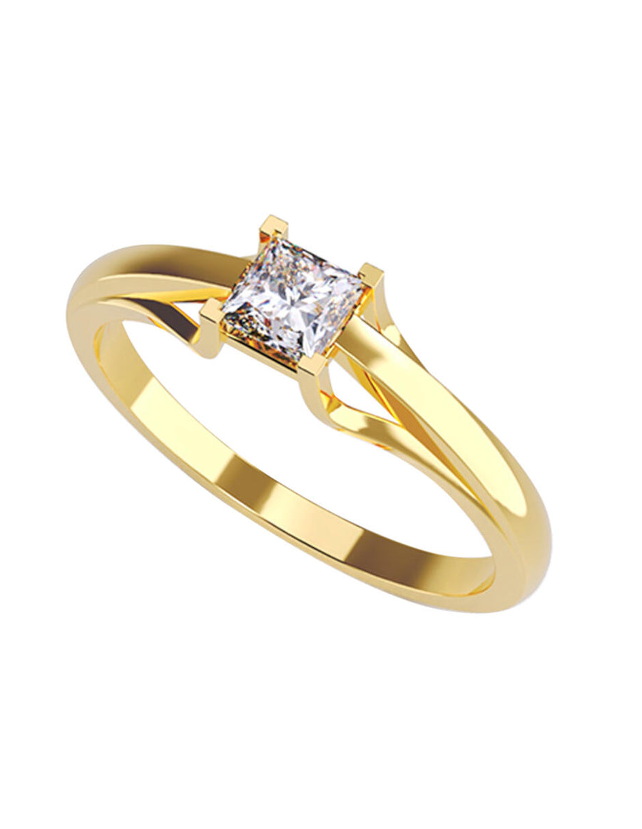 ANILLO DE ORO CON CIRCONIA