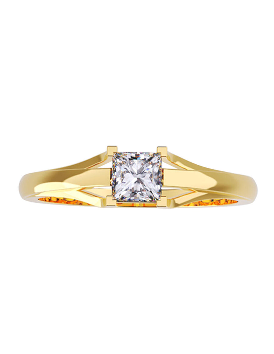 ANILLO DE ORO CON CIRCONIA