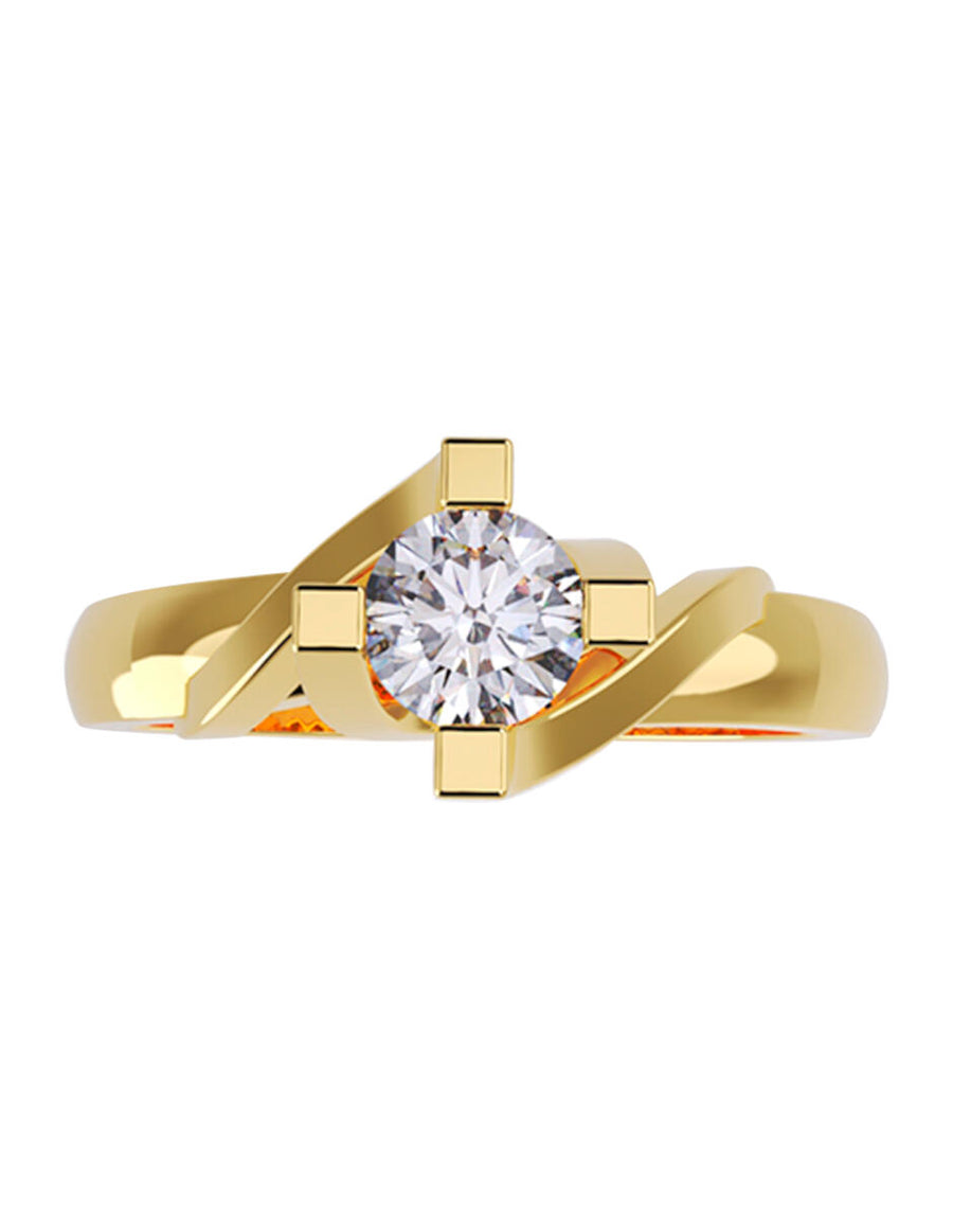 ANILLO DE ORO CON CIRCONIA