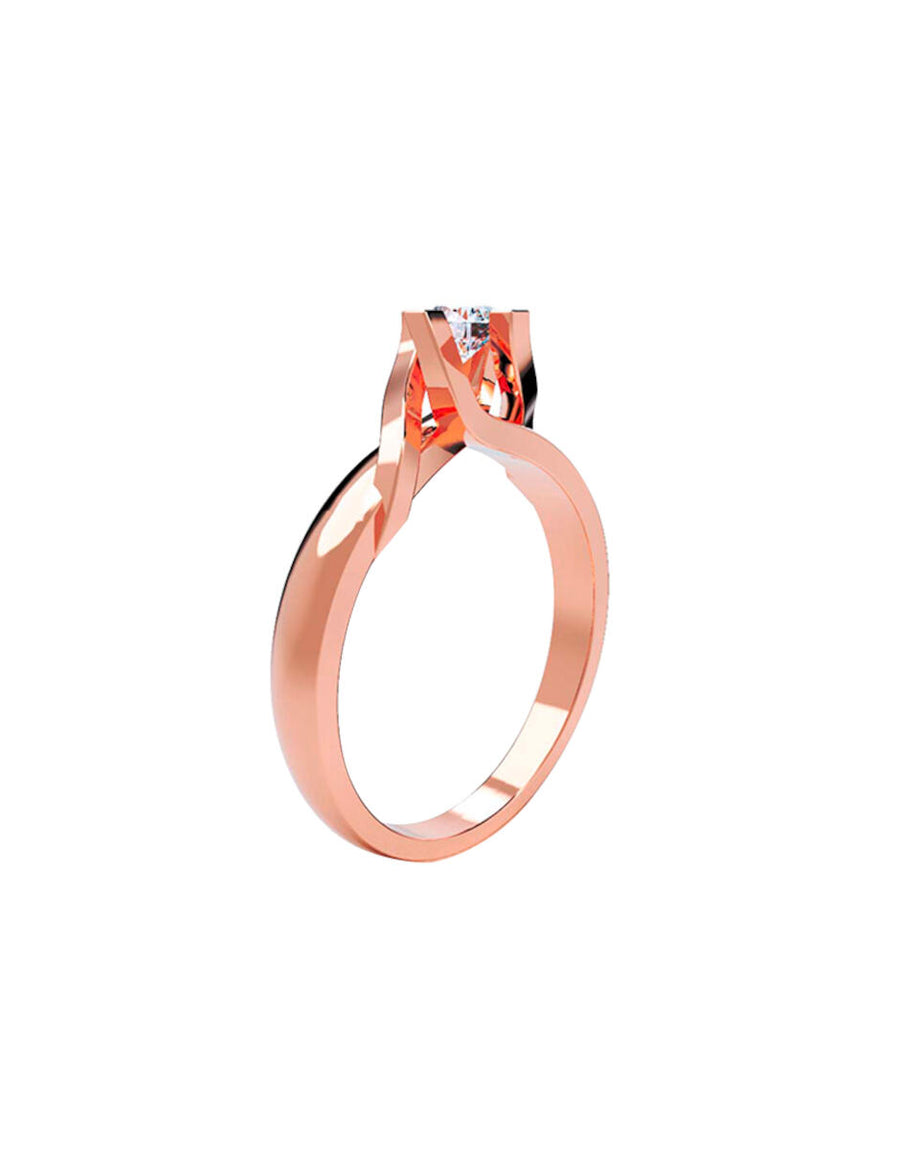 ANILLO DE ORO CON CIRCONIA
