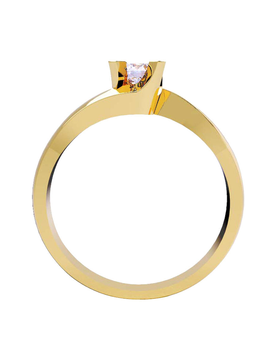 ANILLO DE ORO CON CIRCONIA
