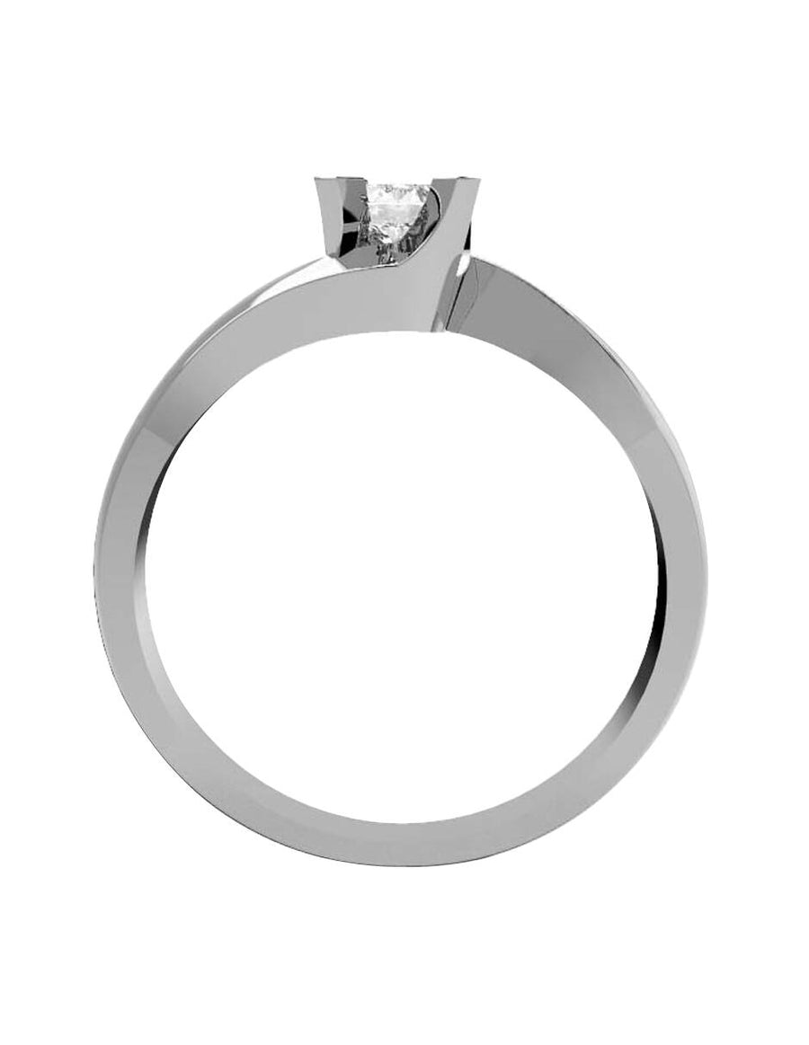 ANILLO DE ORO CON CIRCONIA