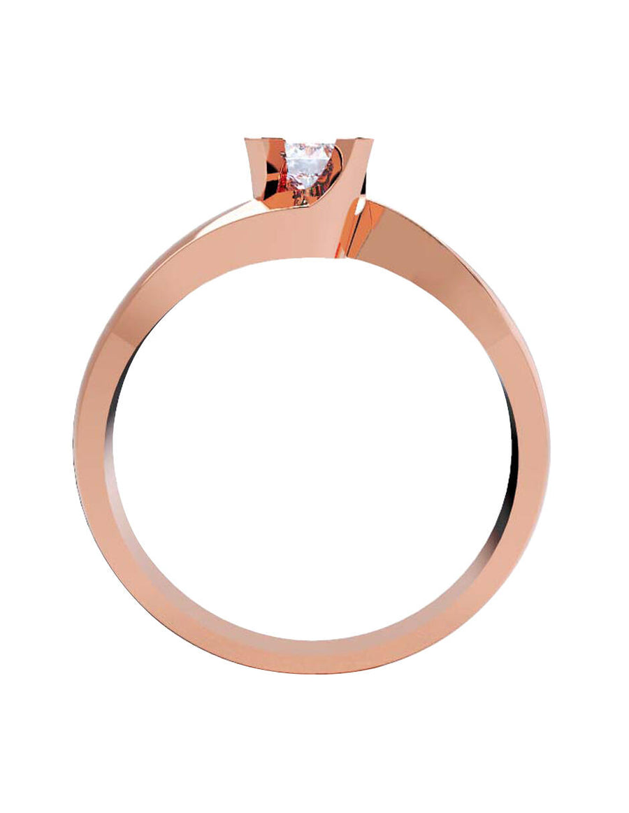 ANILLO DE ORO CON CIRCONIA