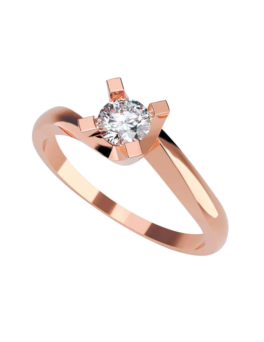 ANILLO DE ORO CON CIRCONIA