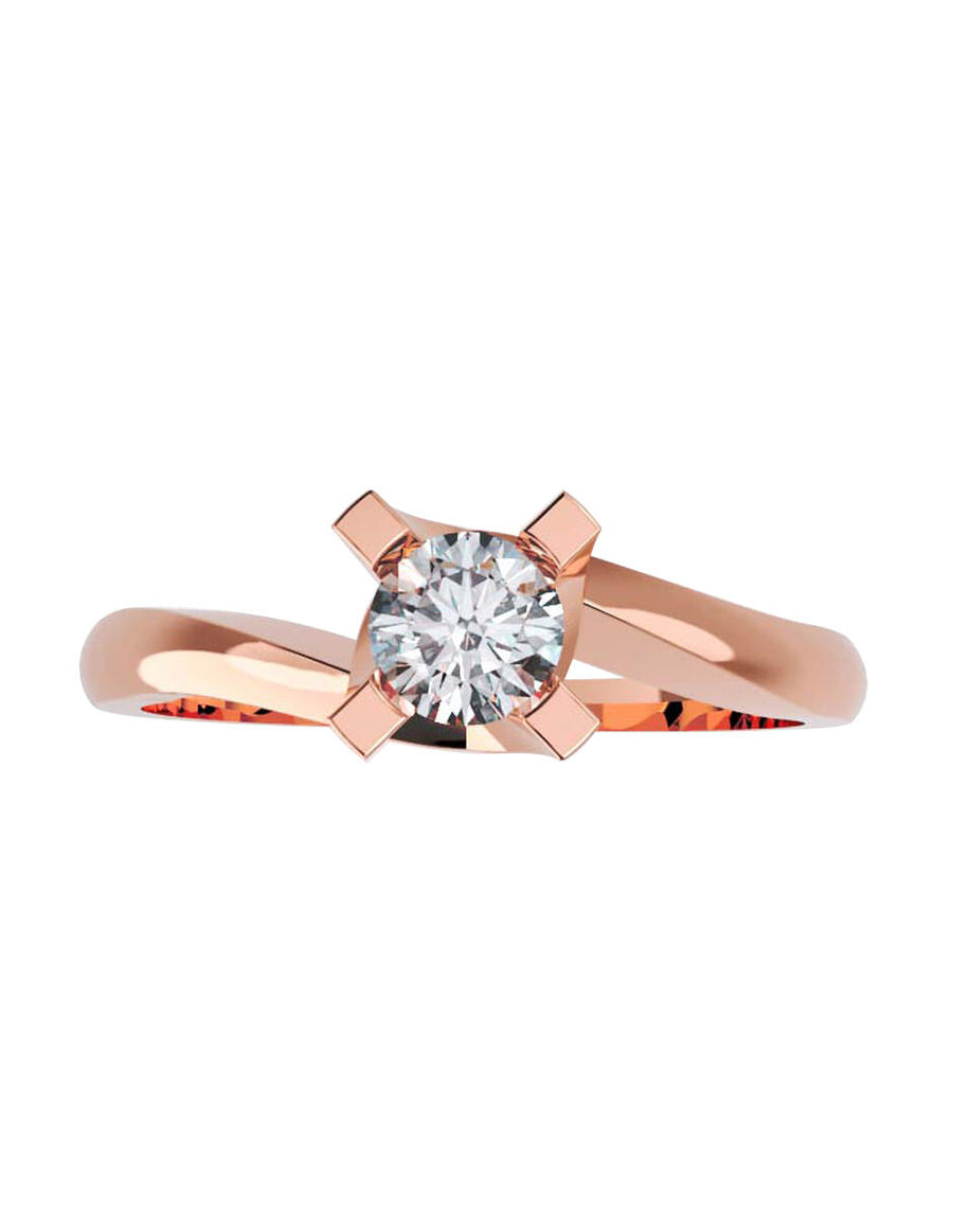 ANILLO DE ORO CON CIRCONIA
