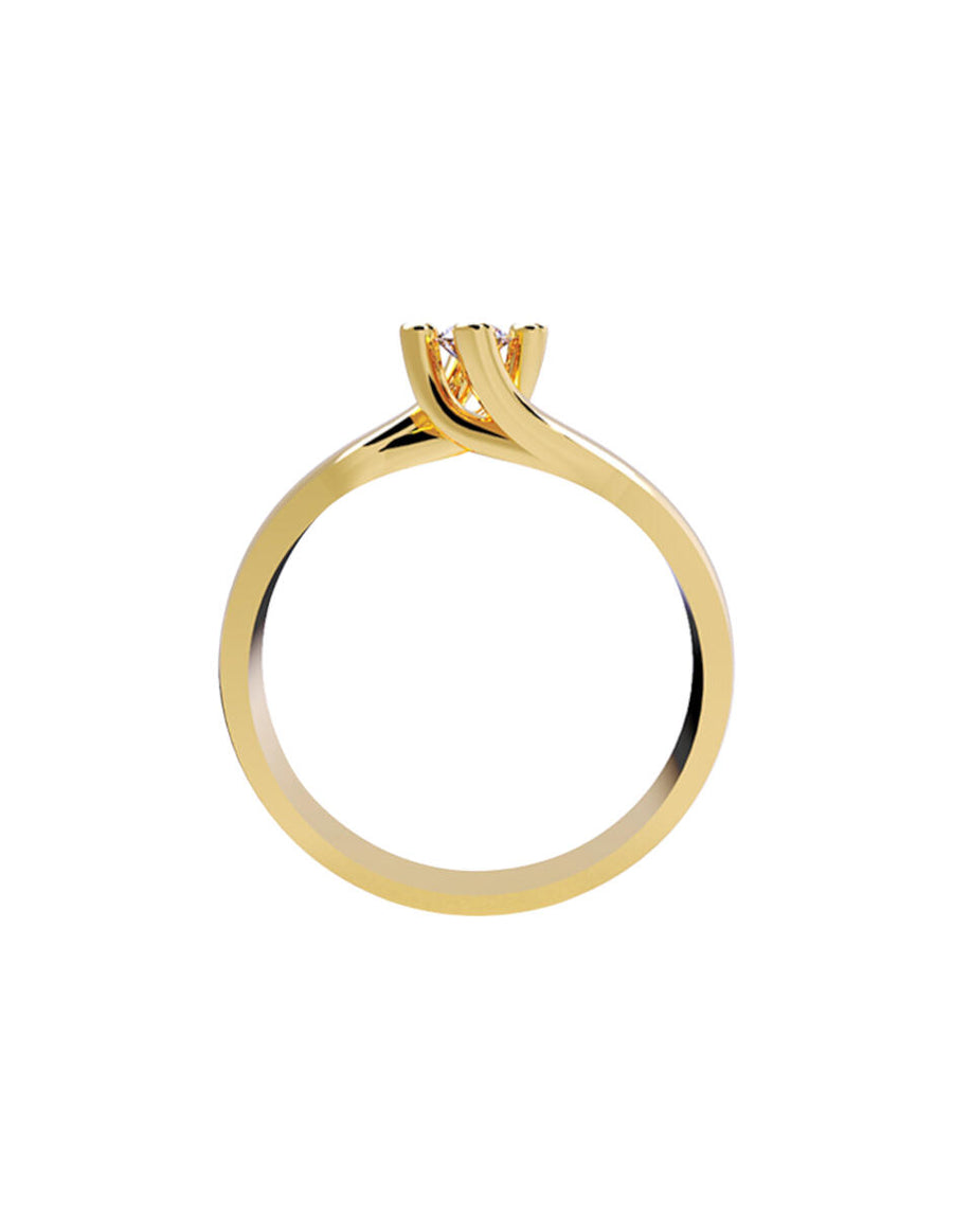 ANILLO DE ORO CON CIRCONIA