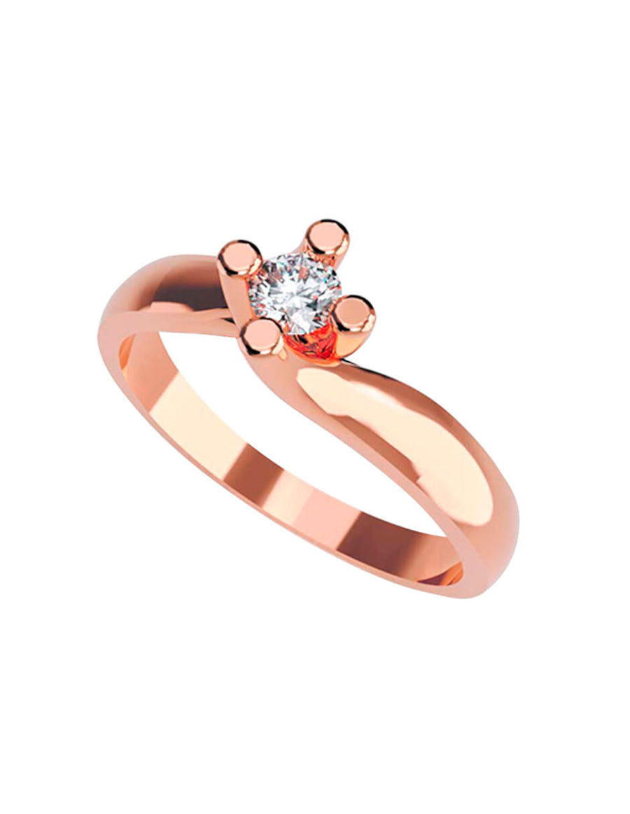 ANILLO DE ORO CON CIRCONIA