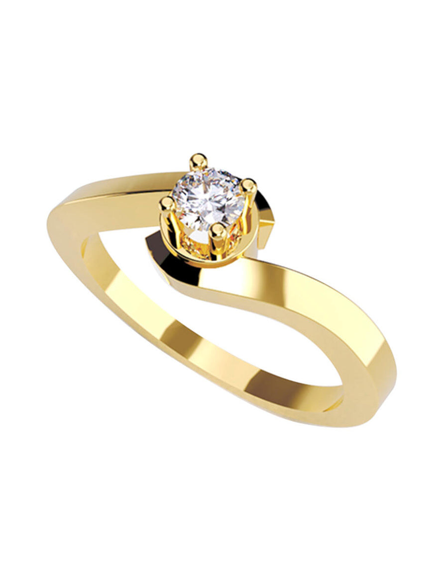 ANILLO DE ORO CON CIRCONIA
