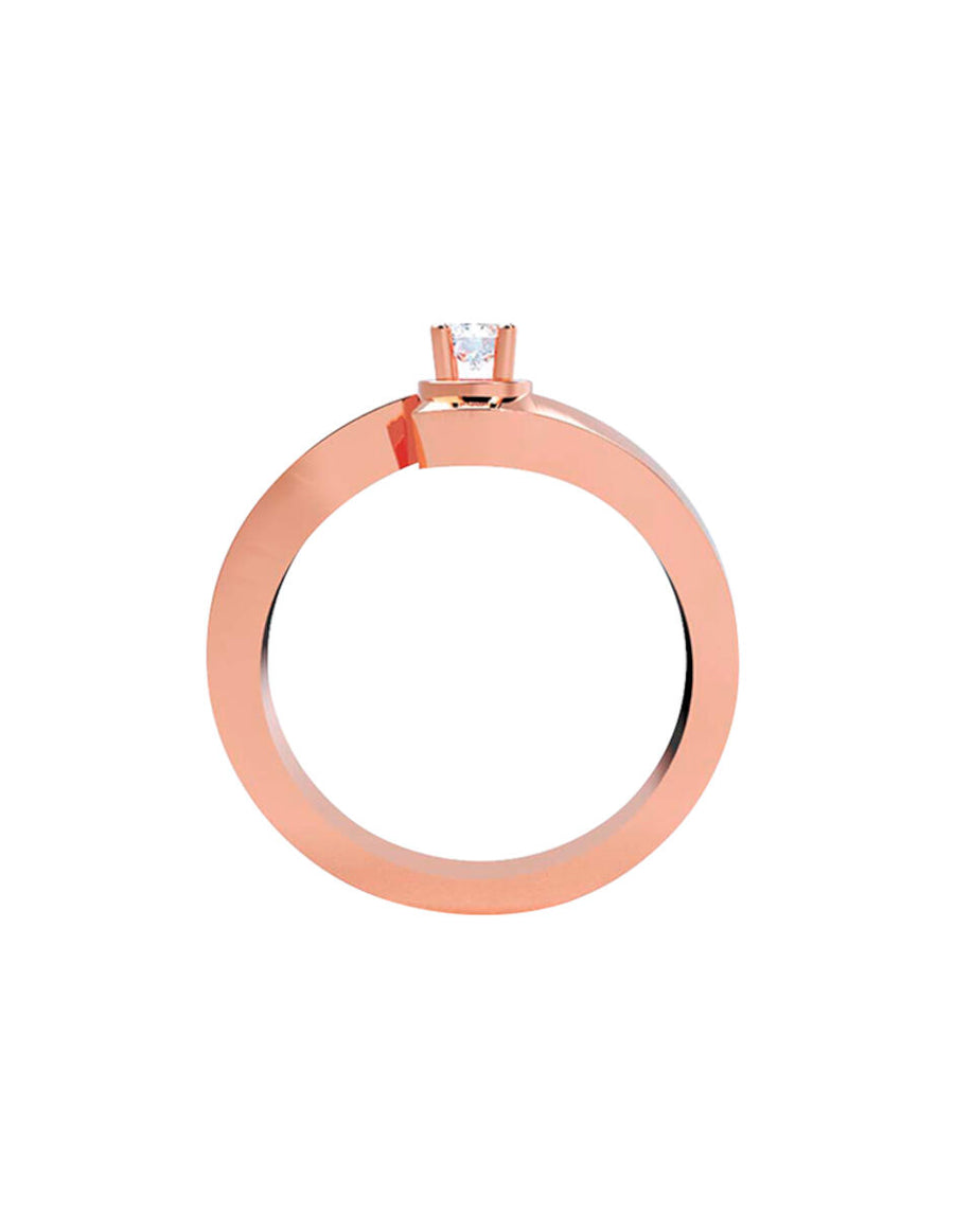 ANILLO DE ORO CON CIRCONIA