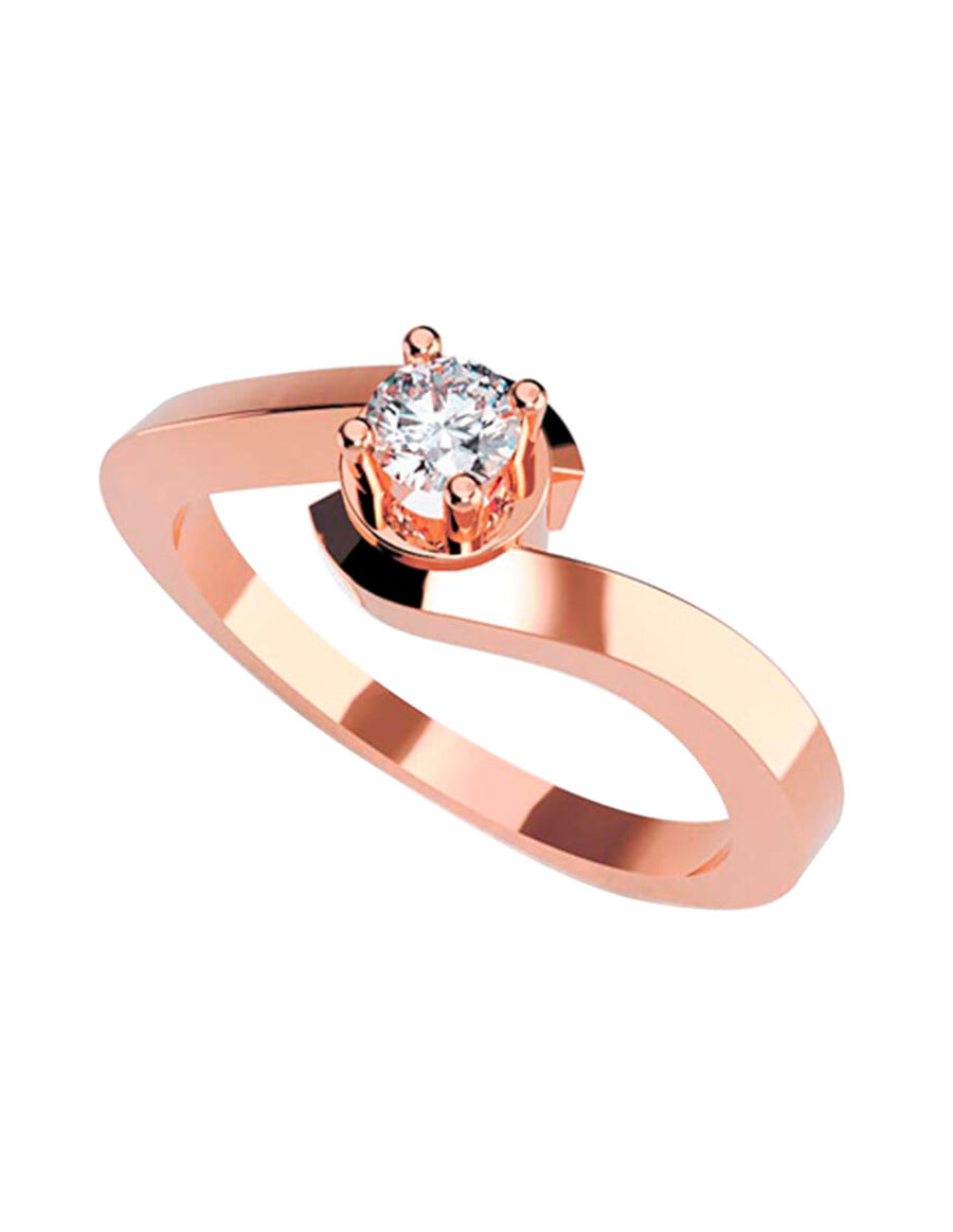 ANILLO DE ORO CON CIRCONIA