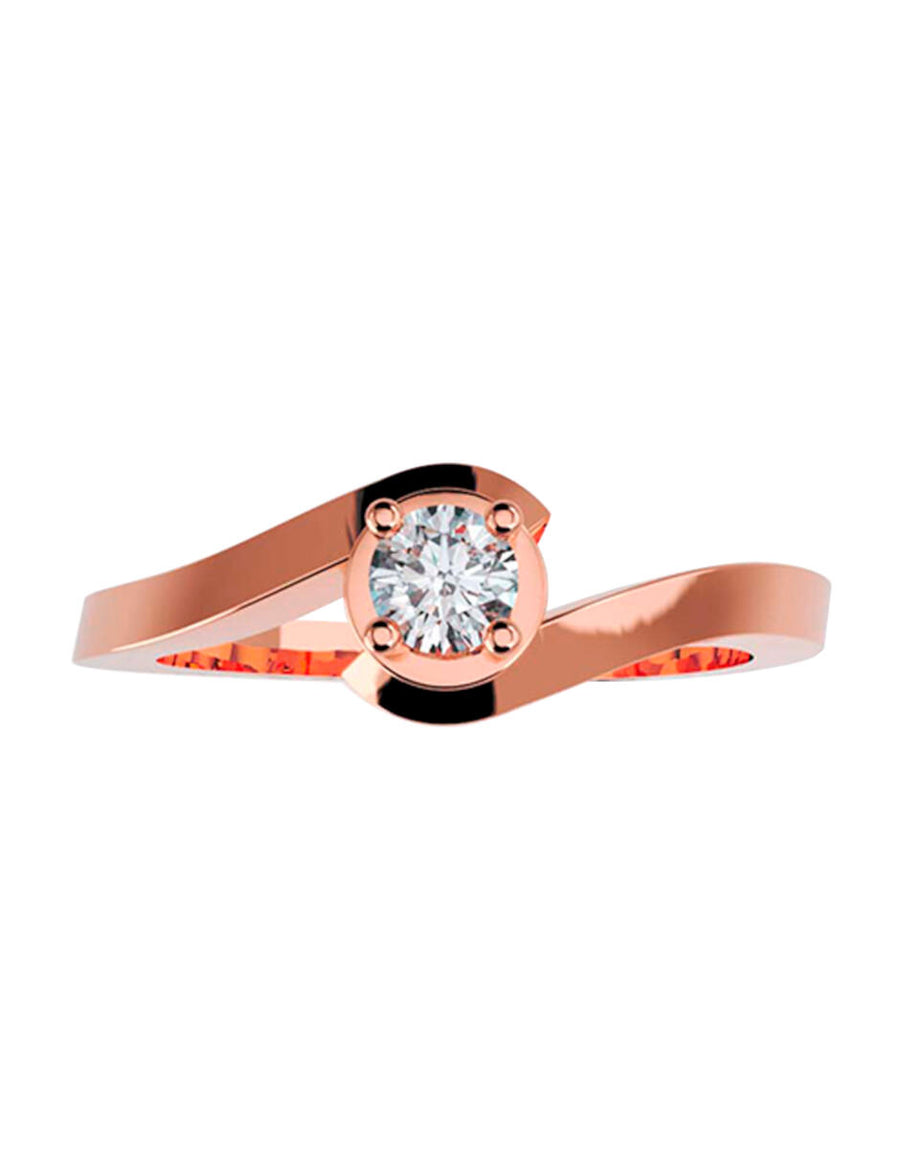 ANILLO DE ORO CON CIRCONIA
