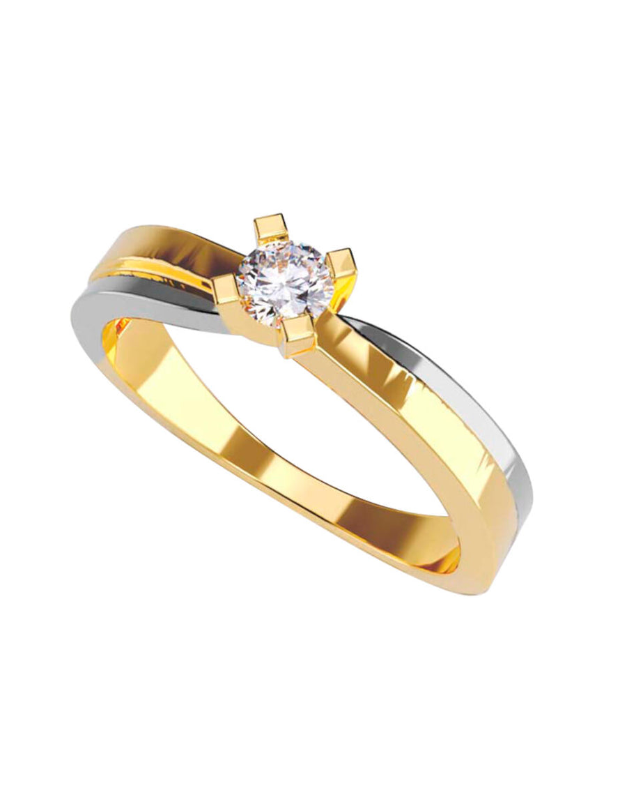 ANILLO DE ORO CON CIRCONIA