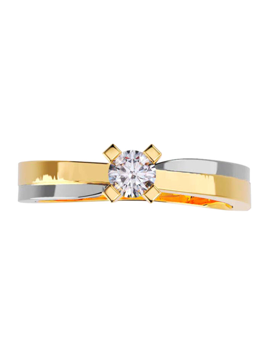 ANILLO DE ORO CON CIRCONIA