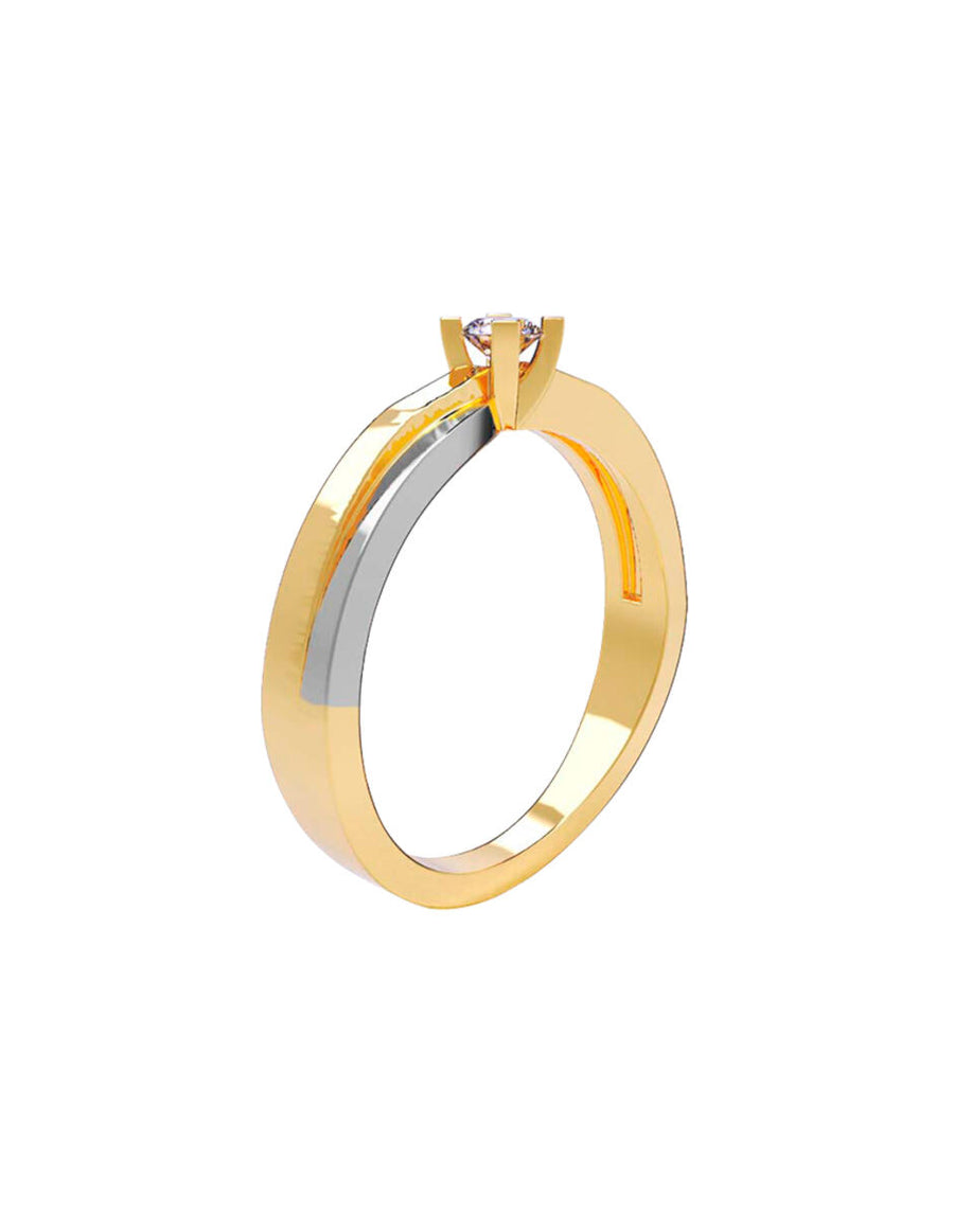 ANILLO DE ORO CON CIRCONIA