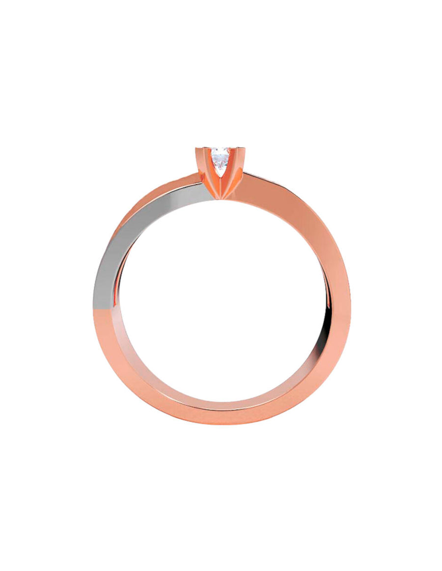 ANILLO DE ORO CON CIRCONIA