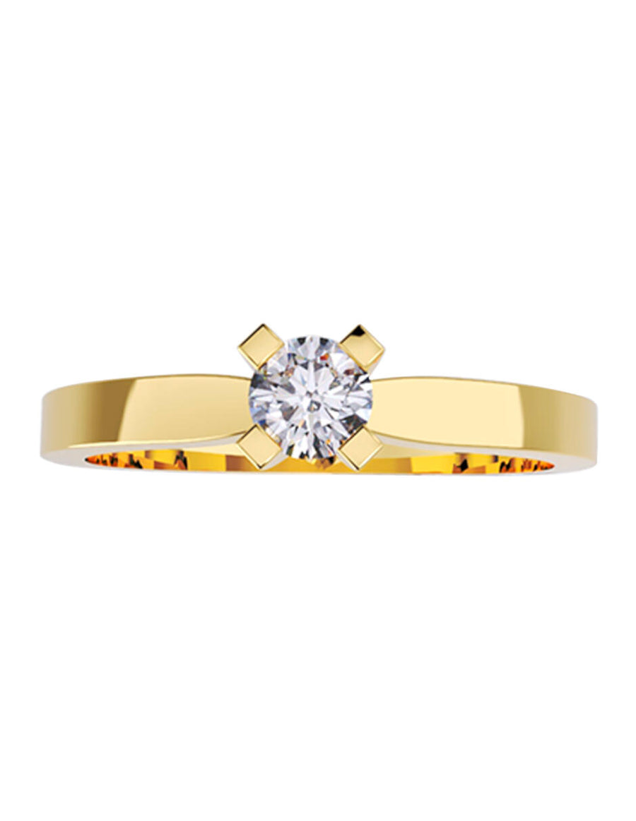 ANILLO DE ORO CON CIRCONIA