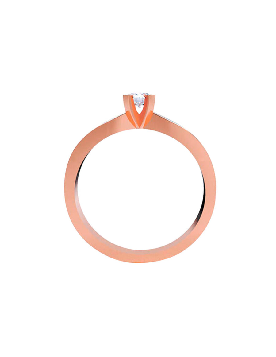 ANILLO DE ORO CON CIRCONIA