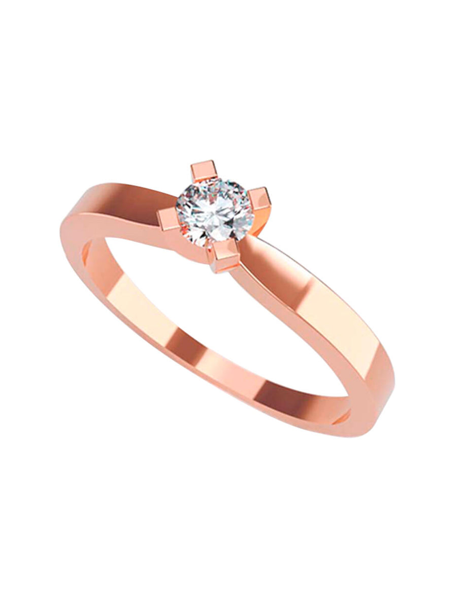ANILLO DE ORO CON CIRCONIA