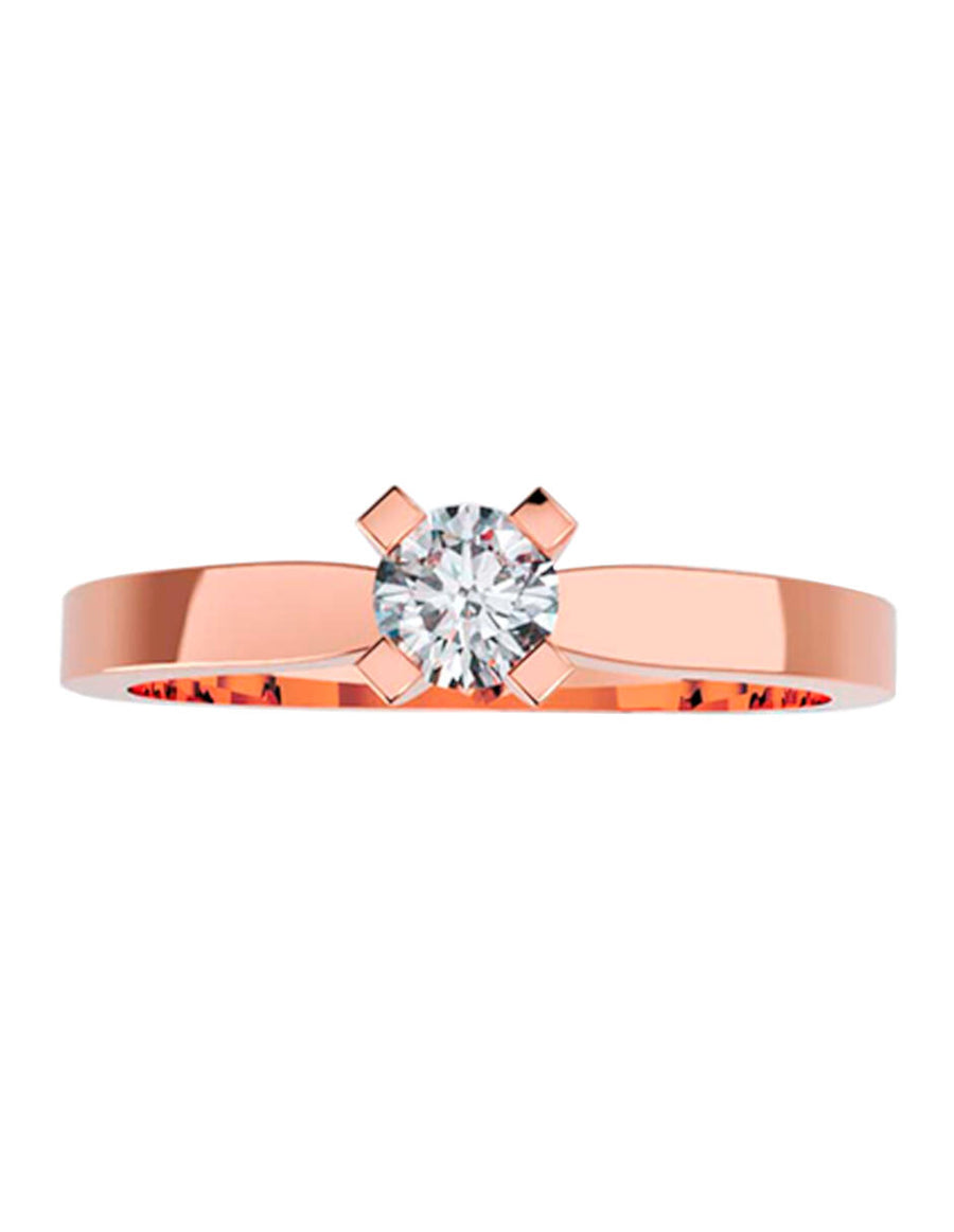 ANILLO DE ORO CON CIRCONIA