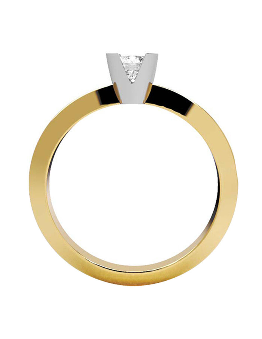 ANILLO DE ORO CON CIRCONIA