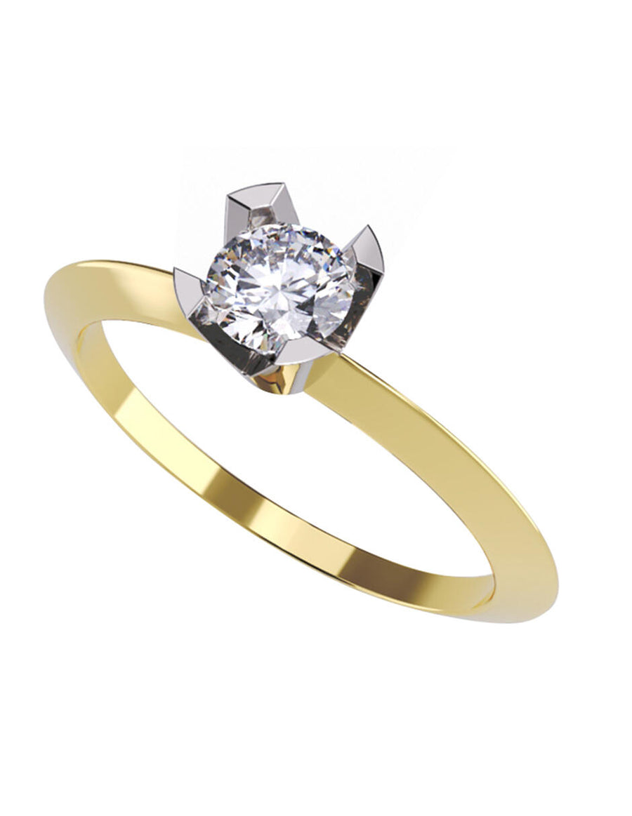 ANILLO DE ORO CON CIRCONIA