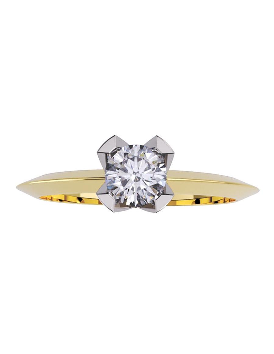 ANILLO DE ORO CON CIRCONIA