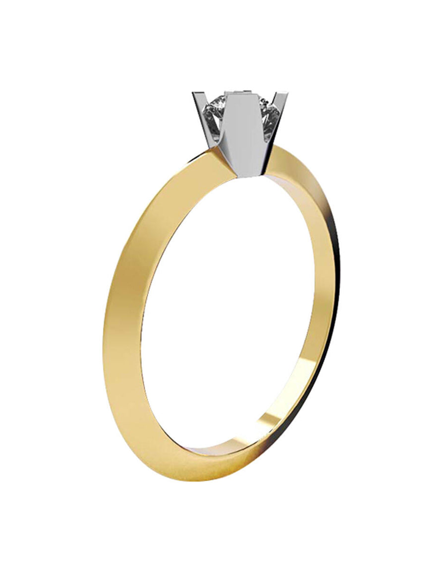 ANILLO DE ORO CON CIRCONIA