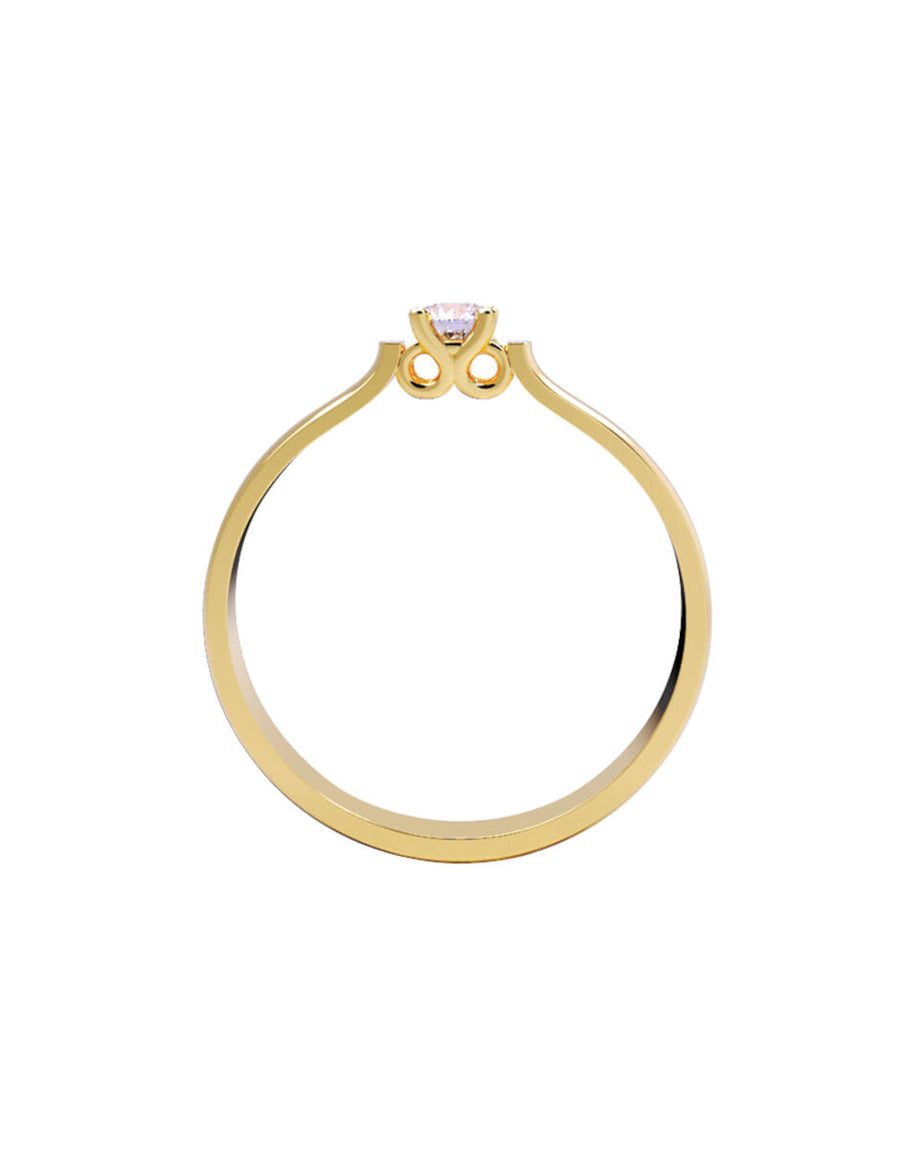 ANILLO DE ORO CON CIRCONIA