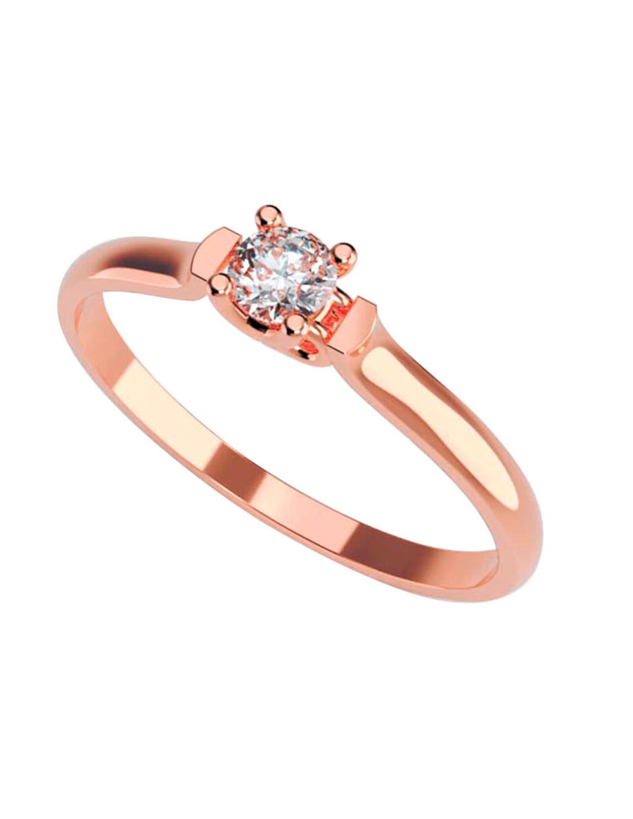 ANILLO DE ORO CON CIRCONIA