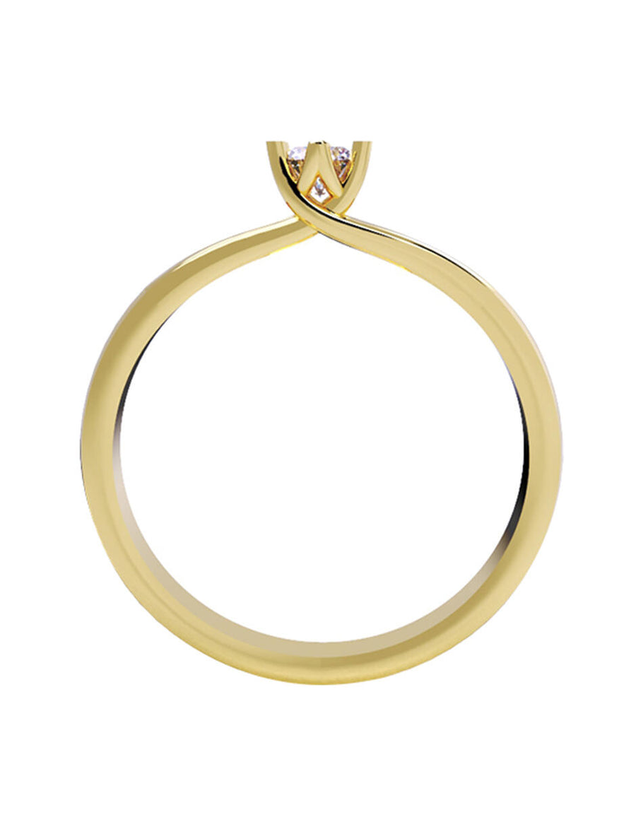 ANILLO DE ORO CON CIRCONIA