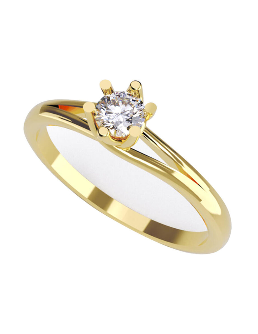 ANILLO DE ORO CON CIRCONIA