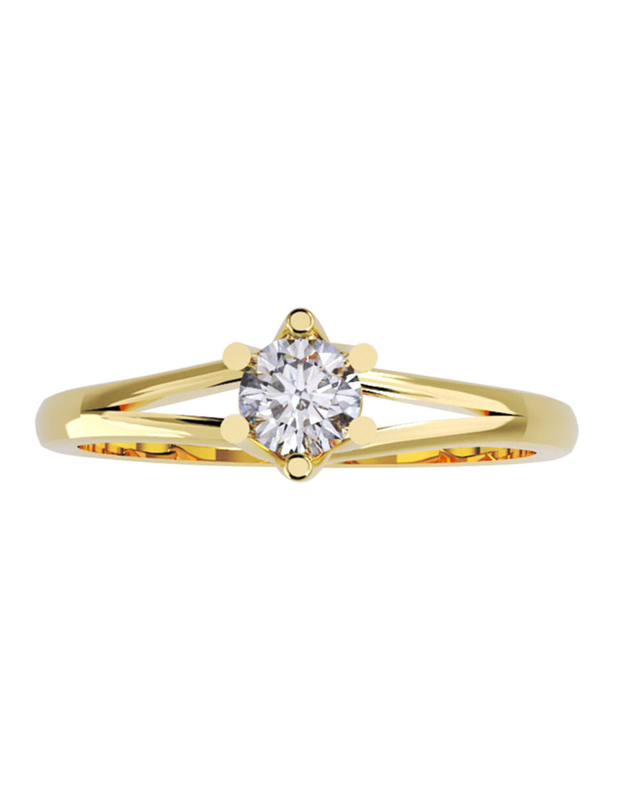 ANILLO DE ORO CON CIRCONIA