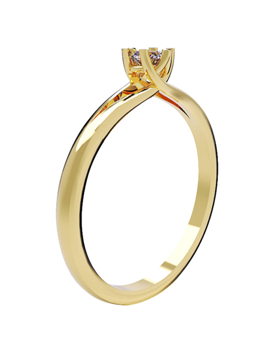 ANILLO DE ORO CON CIRCONIA