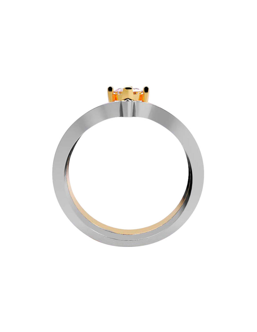 ANILLO DE ORO CON CIRCONIA
