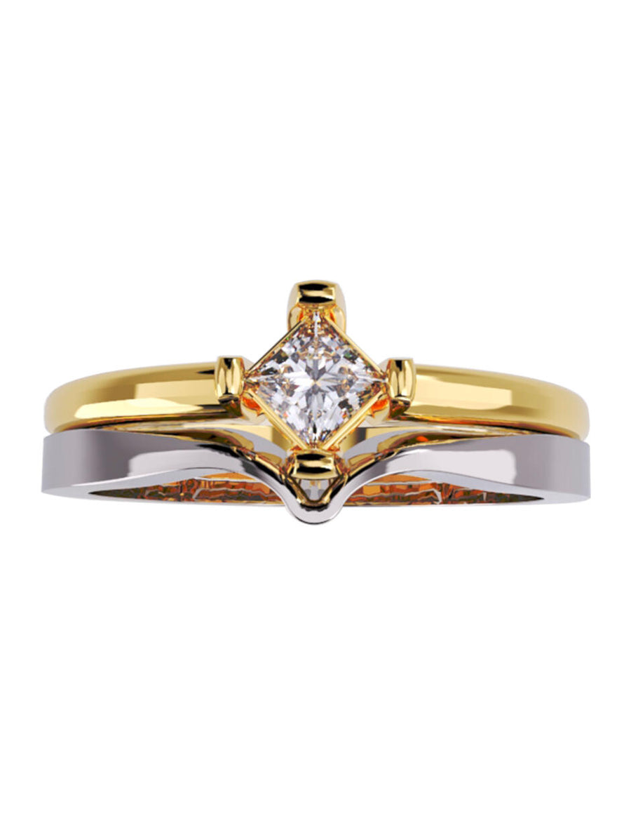 ANILLO DE ORO CON CIRCONIA